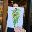 Load image into Gallery viewer, Christmas Swag Holiday Greeting Card 4 x 6