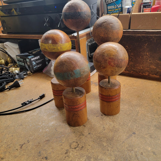 Croquet Ball on Mallet Stand