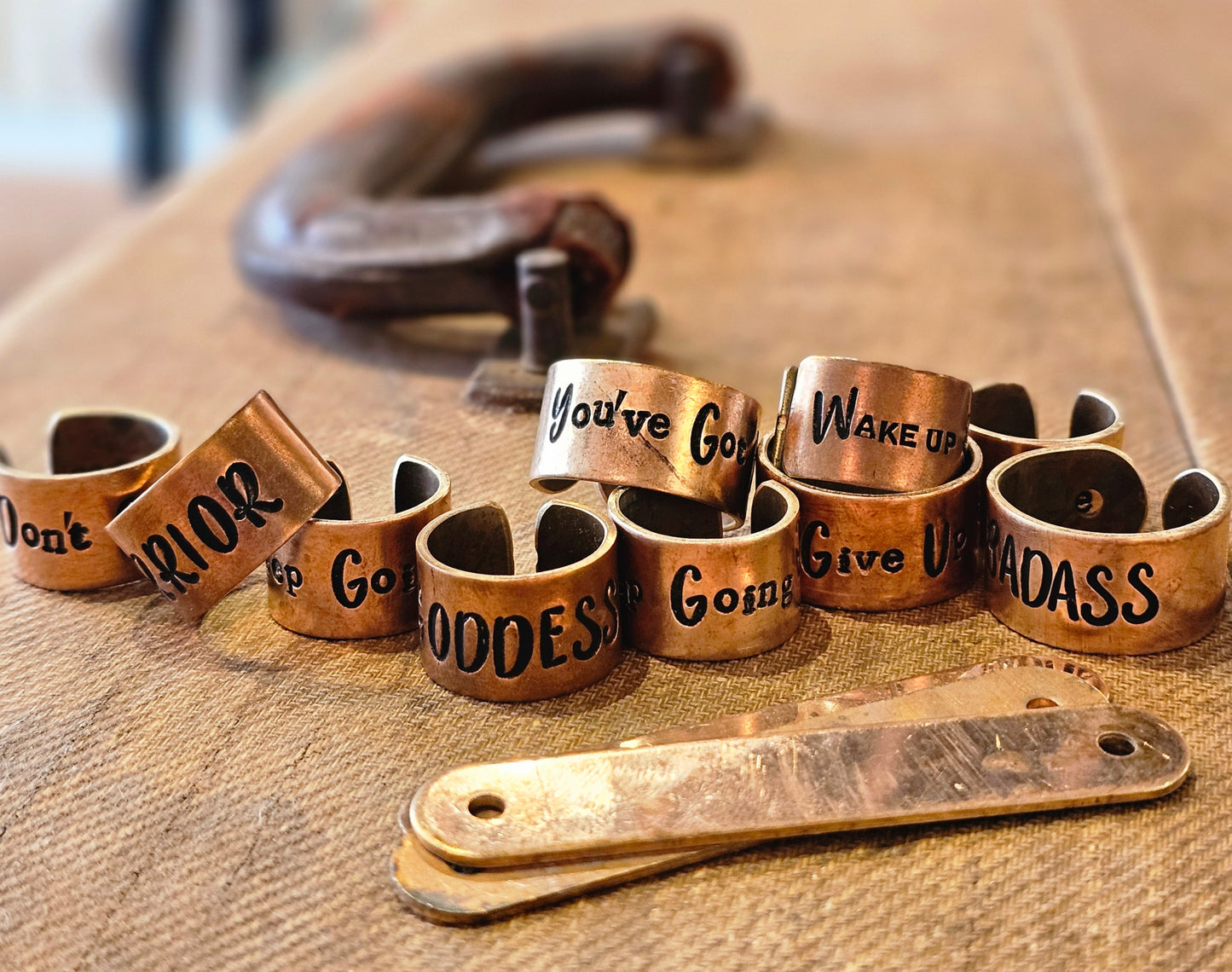 Brass Stamped Ring