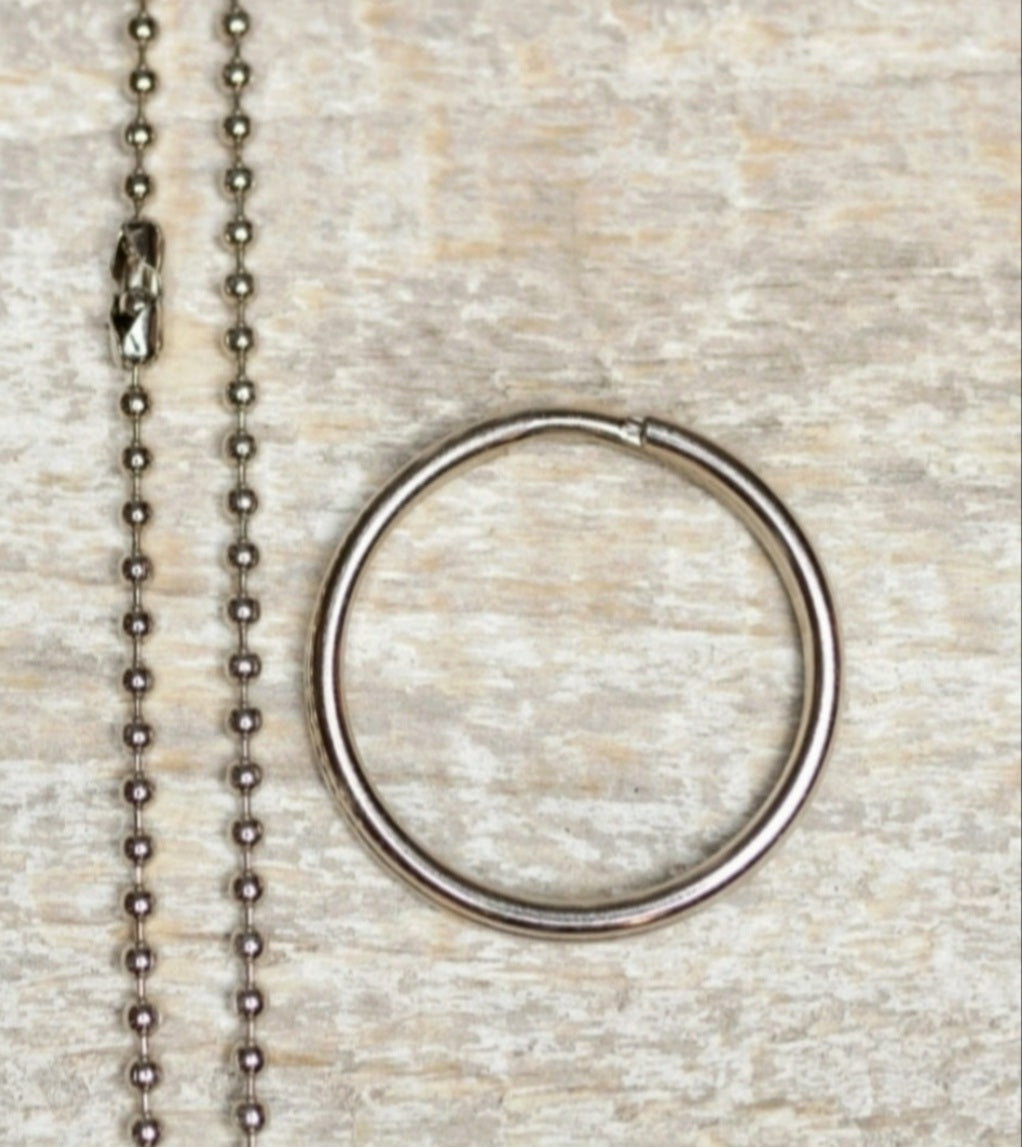 My DOG thinks i'm a Catch - Hand Stamped Brass