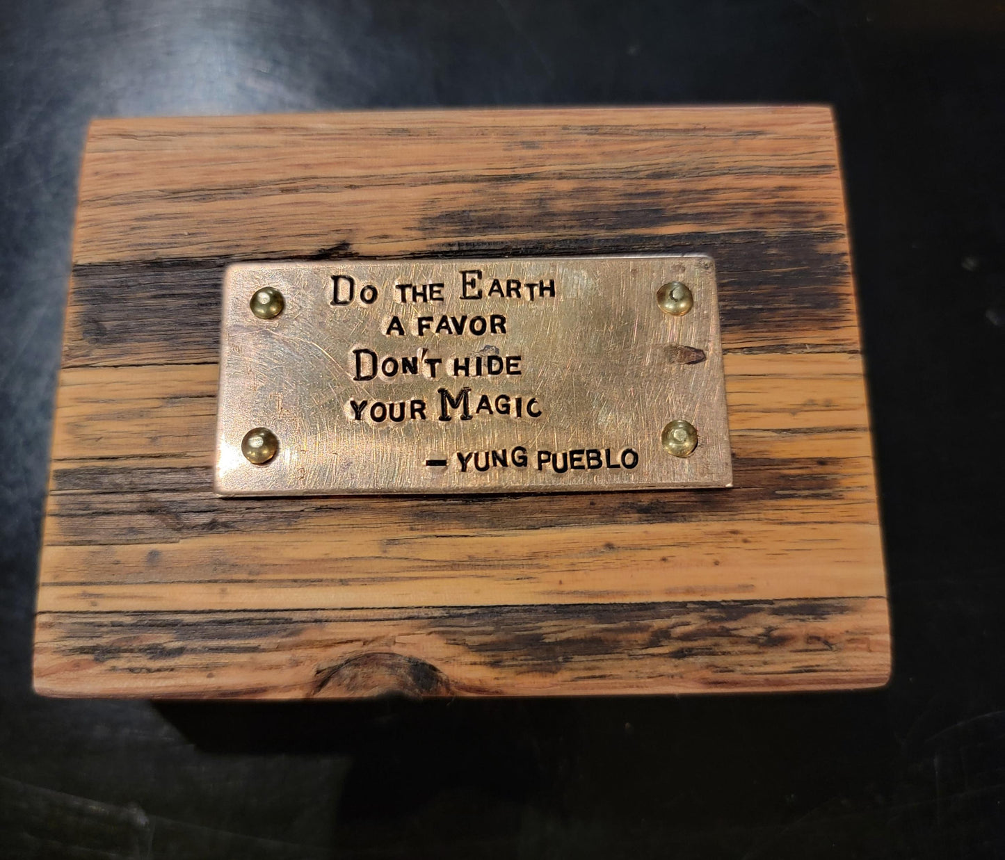 Earth A Favor... Inspirational Quote Block