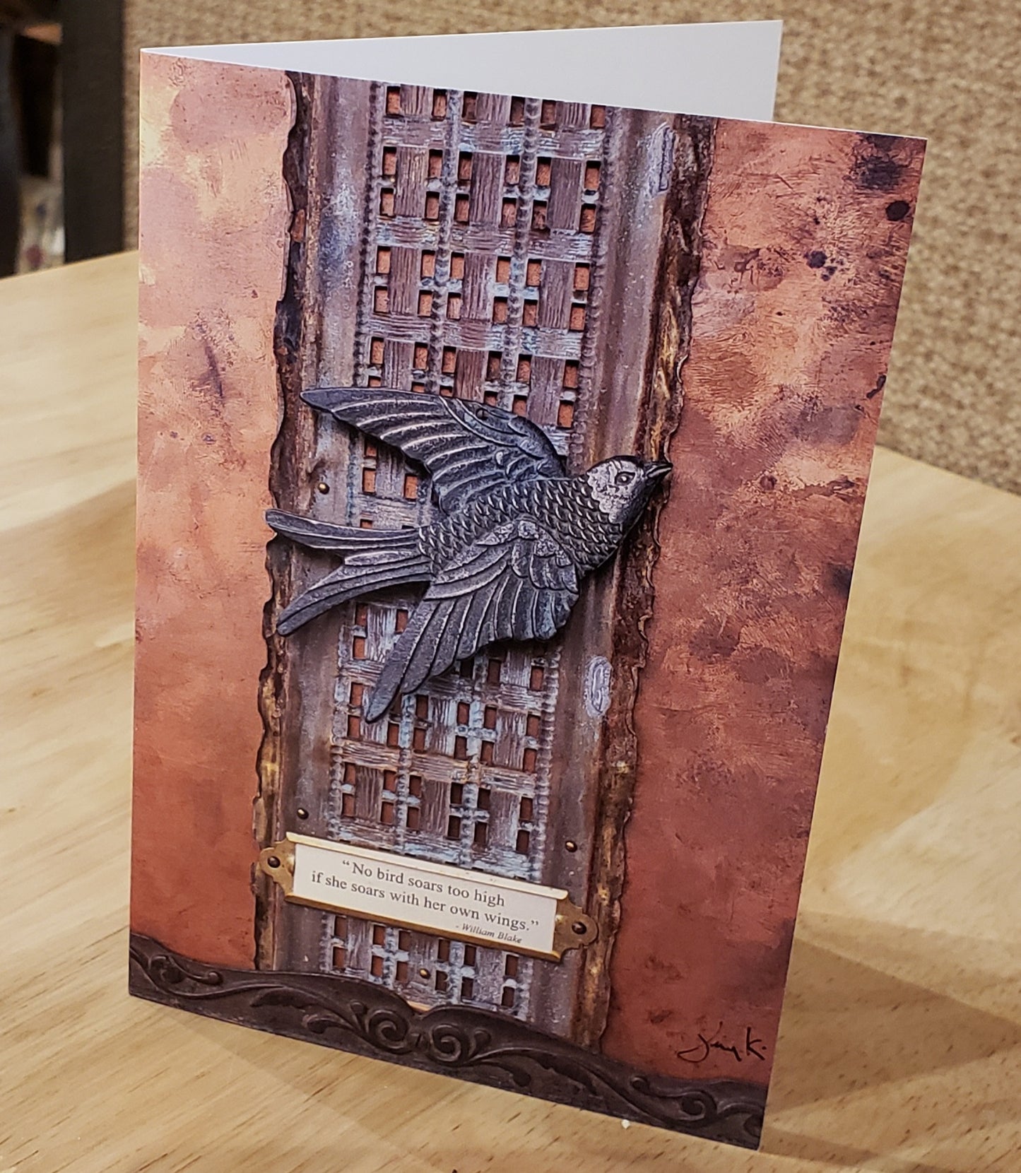 No Bird Soars 4x6 Greeting Card