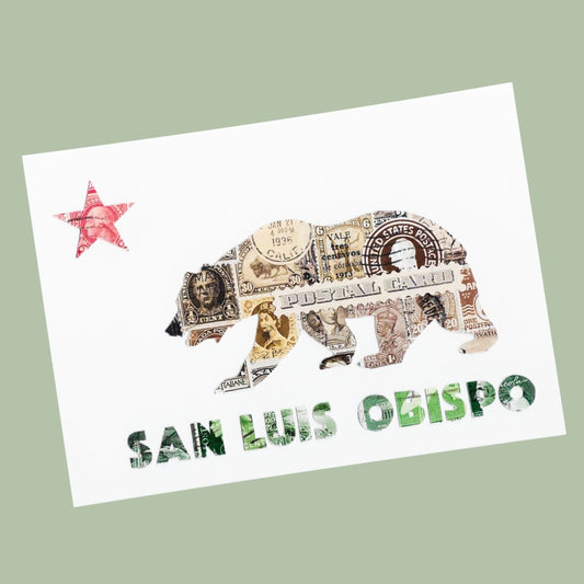 California Bear San Luis Obispo Postcard