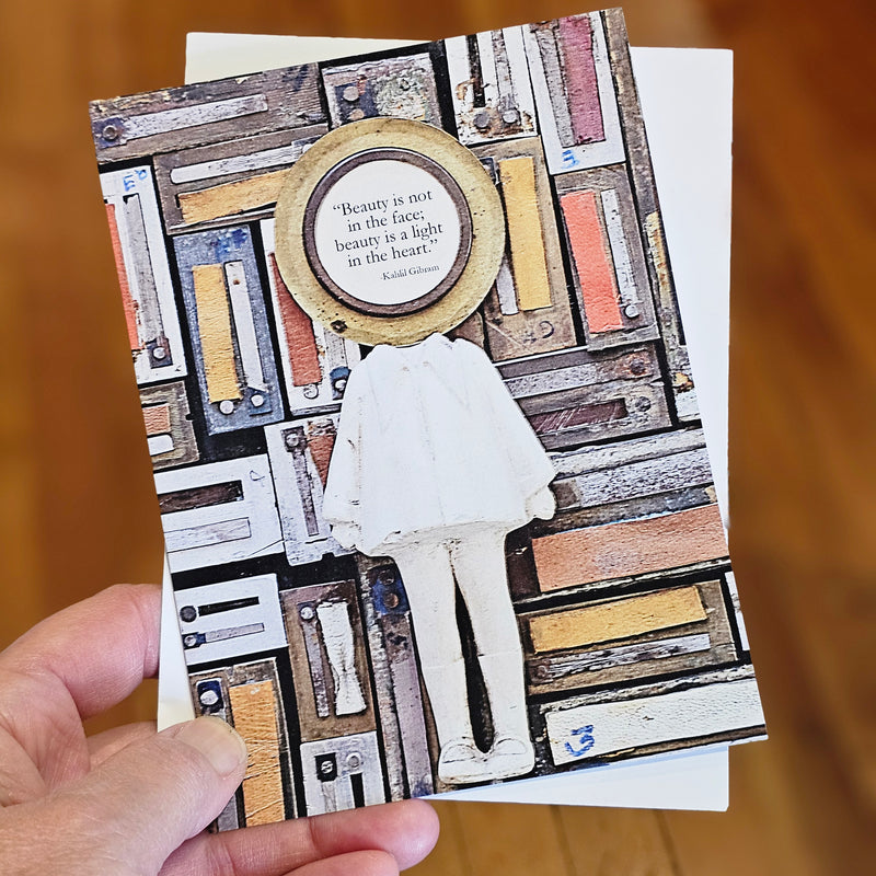 Beauty Is Not In The Face Greeting Card