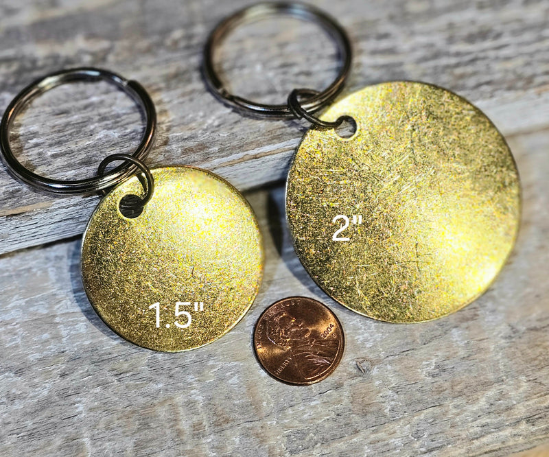 Custom Word / Phrase - Hand Stamped Brass