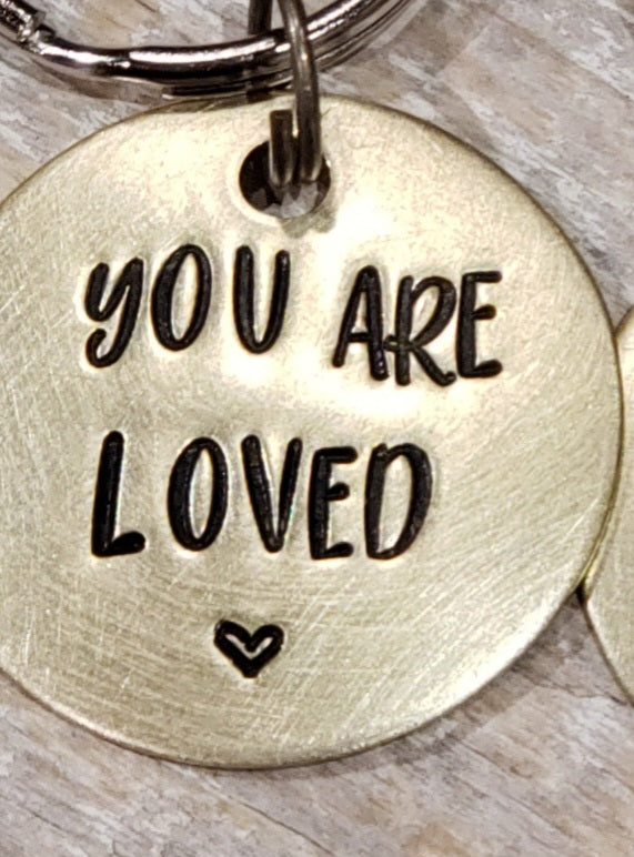 You Are Loved - Hand Stamped Brass