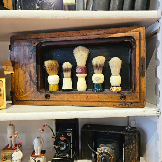 Vintage Shaving Brush Assemblage