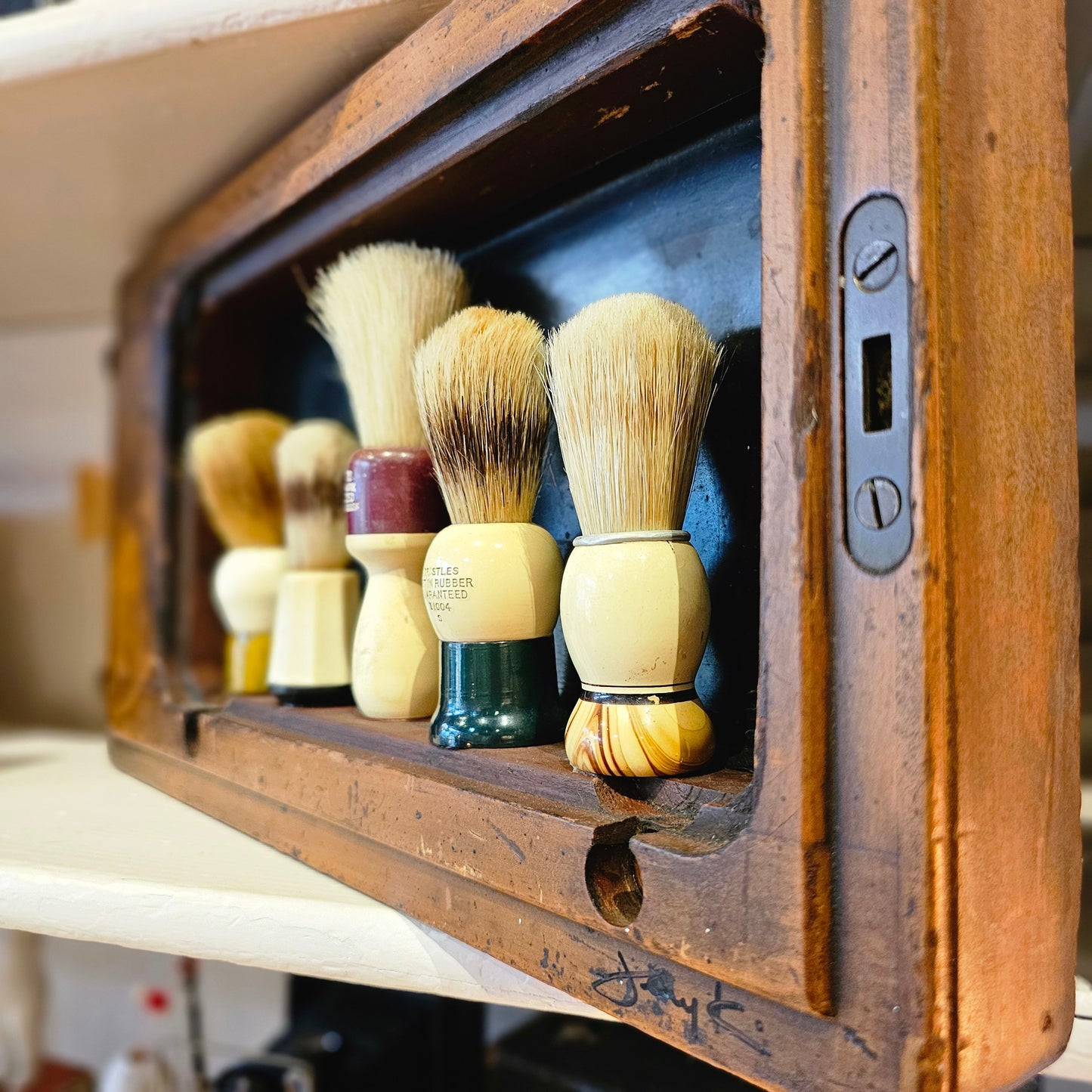 Vintage Shaving Brush Assemblage