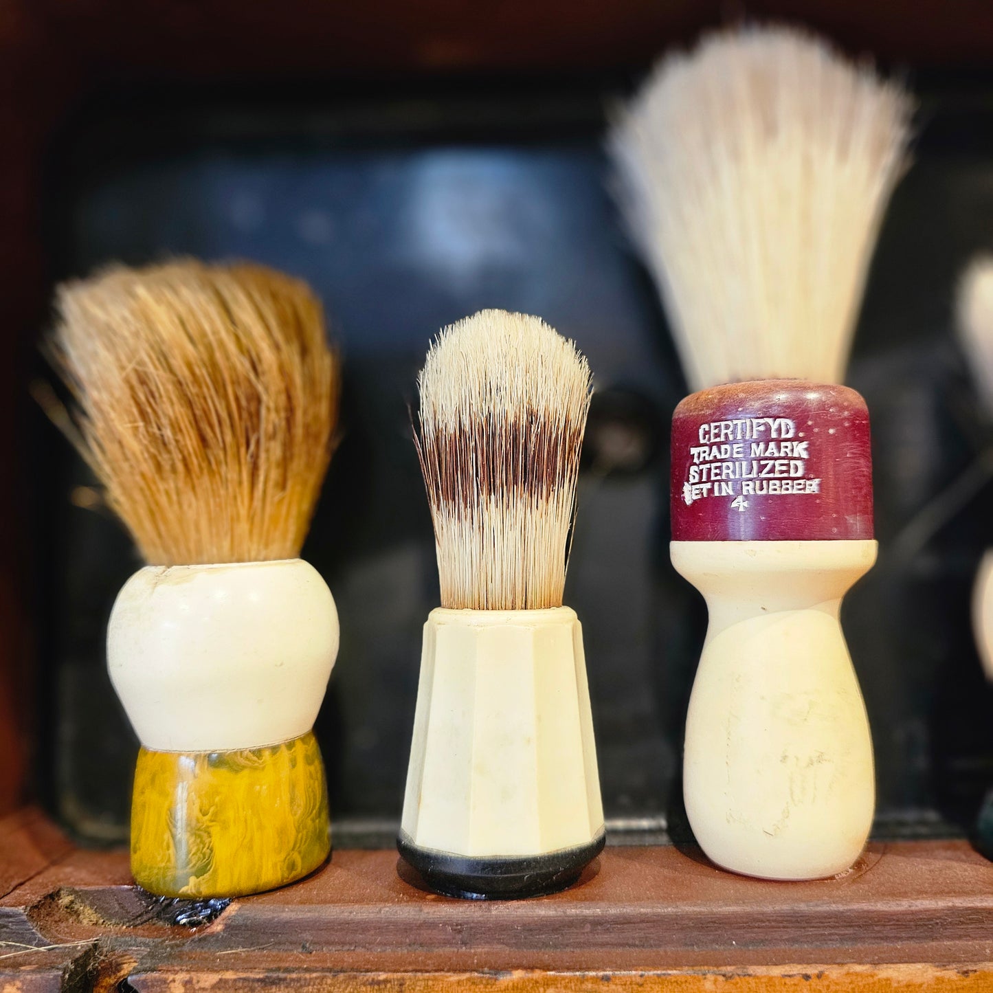 Vintage Shaving Brush Assemblage