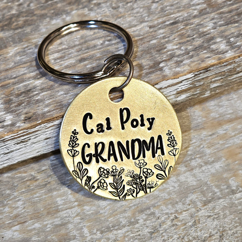 Cal Poly Grandma - Hand Stamped Brass