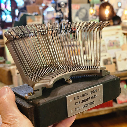 The Quick Brown Fox Typewriter Sculpture