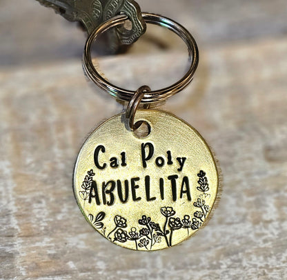 Cal Poly Abuelita - Hand Stamped Brass