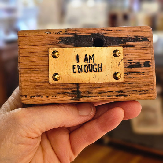 I am Enough Inspirational Quote Block