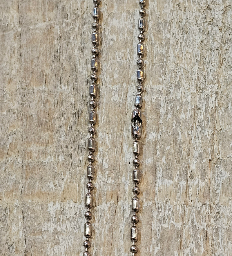 Ball Chain - 30" Stainless Steel ballchain with clasp