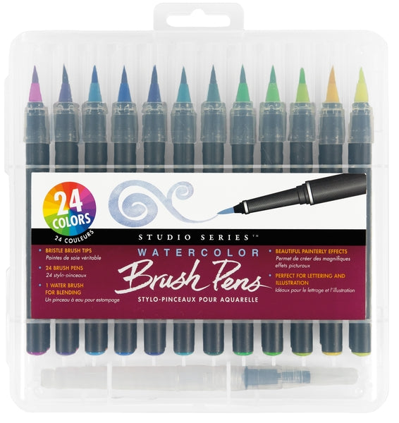 24 Watercolor Brush Pens
