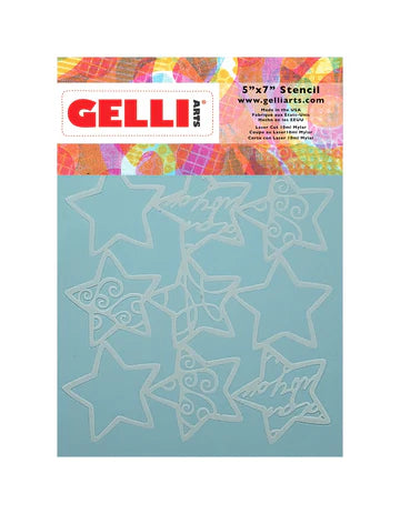 5" X 7" Holiday Stars Stencil