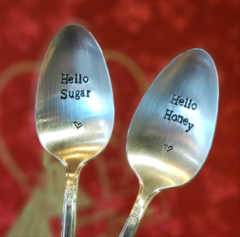 Hello Sugar, Hello Honey - Silver Plate Spoon Set