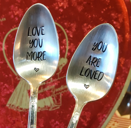 You are Loved & Love You More - Silver Plate Spoon Set