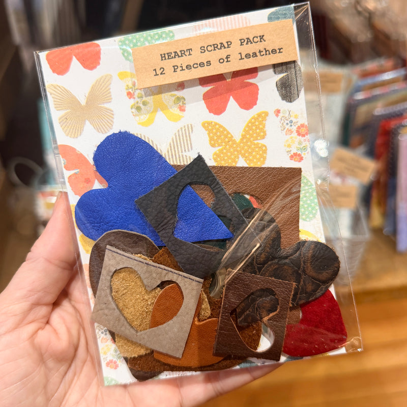 Leather Heart Scrap Pack