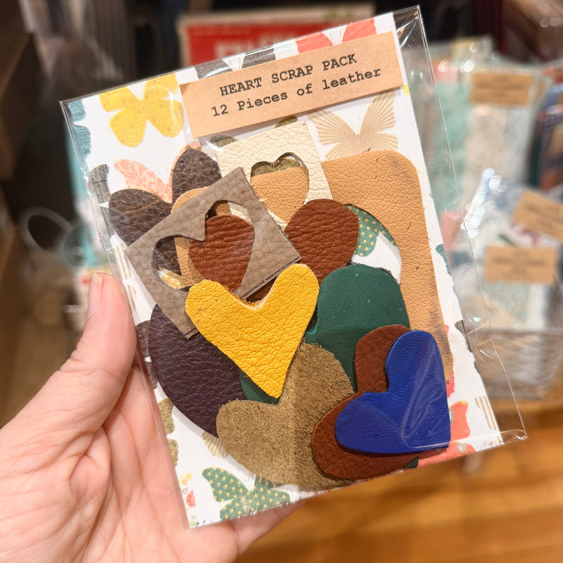 Leather Heart Scrap Pack