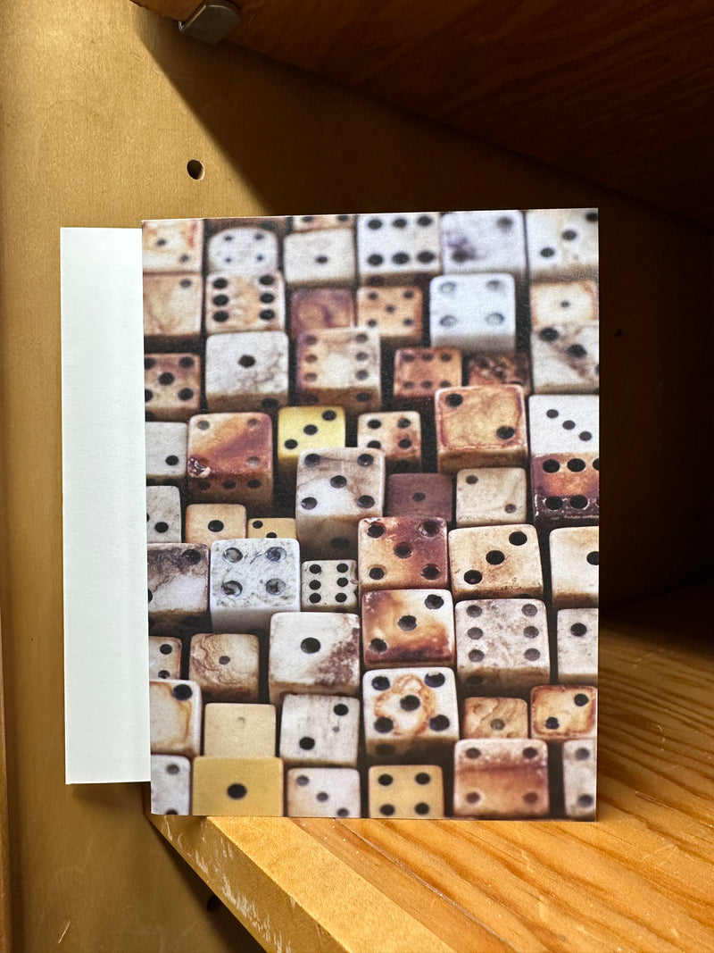 Dice Texture Greeting Card