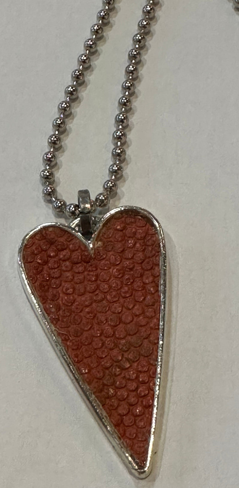 Vintage Basketball Pendant Necklace Heart*