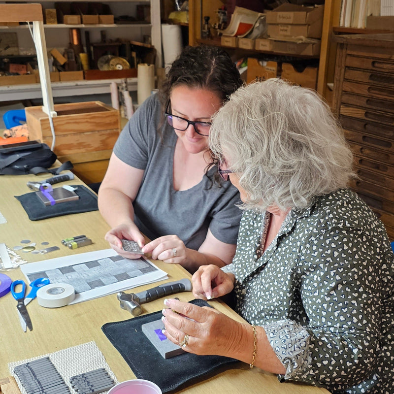 Introduction to Metal Stamping Workshop with Melissa