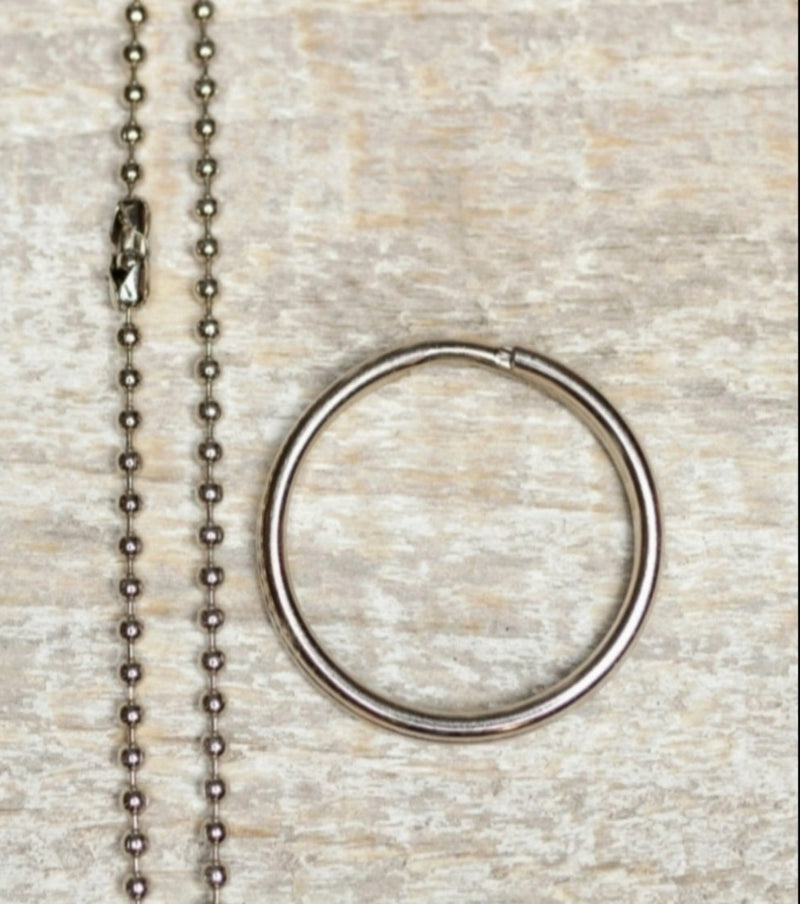 Although we're apart... Hand Stamped Brass