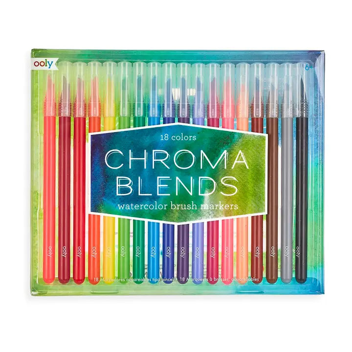 Chroma Blends 18 Watercolor Brush Markers