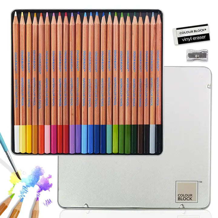 Colour Block Watercolor Pencil Set