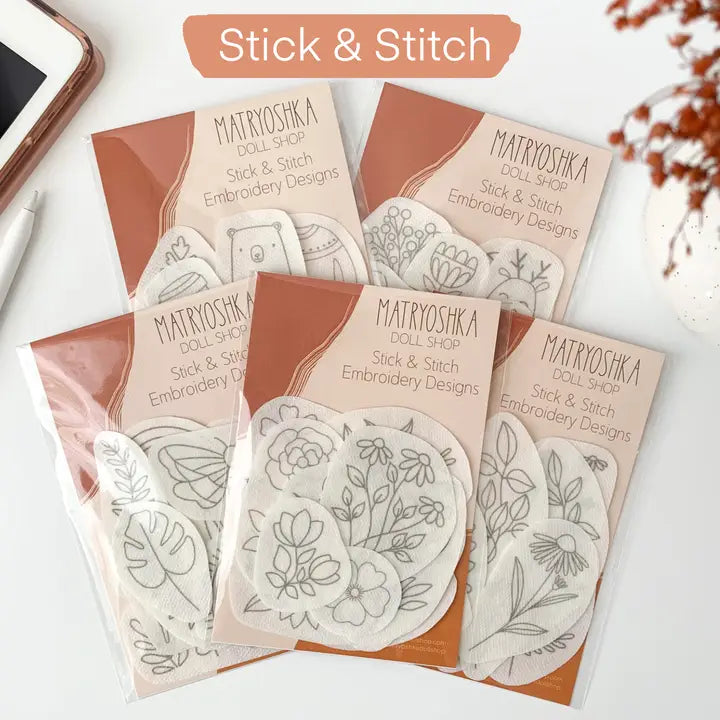 Stick & Stitch Embroidery Patterns - Floral