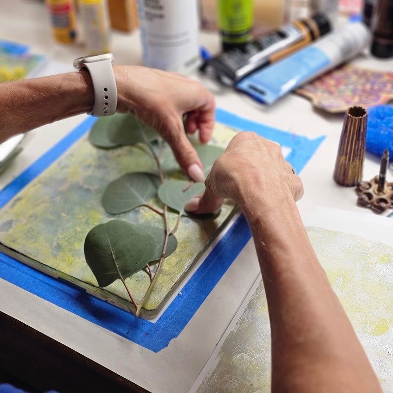 Introduction to Monoprinting Workshop with Melissa