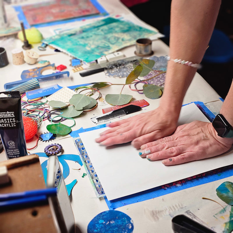 Introduction to Monoprinting Workshop with Melissa