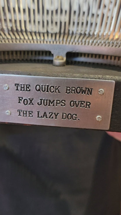 The Quick Brown Fox Typewriter Sculpture