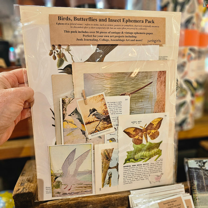 Birds, Butterflies and Insect Ephemera Pack 34