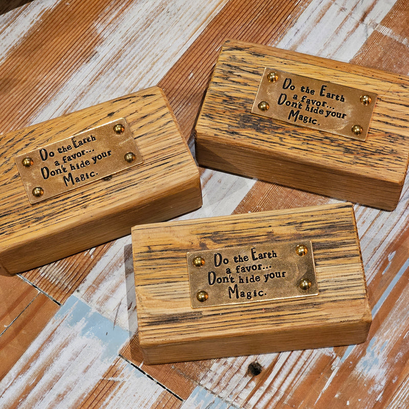 Do the Earth A Favor... Don't Hide Your Magic.  Inspirational Quote Block