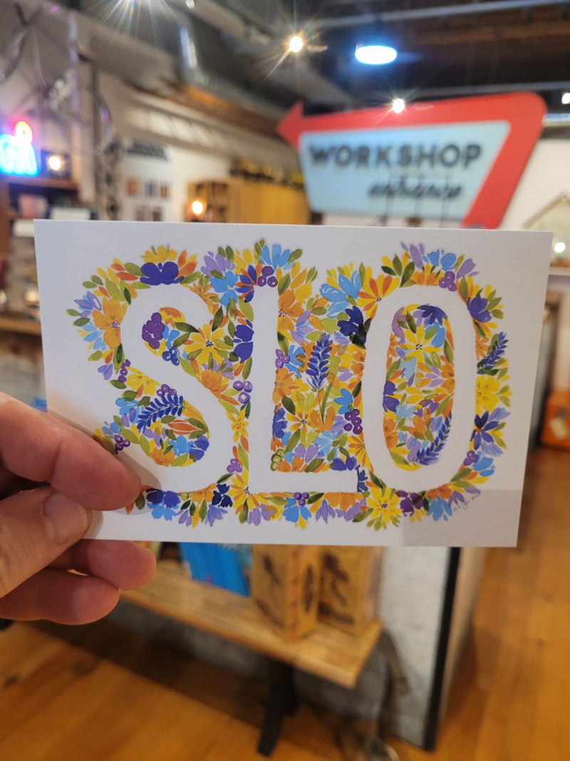 Floral SLO Postcard