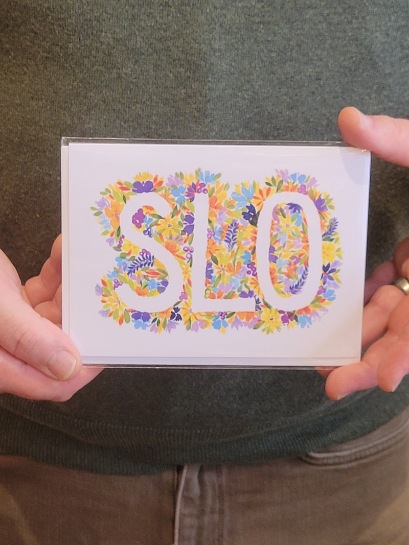 Floral SLO Greeting Card