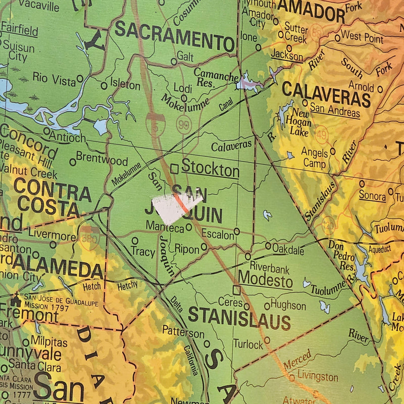 California Wall Map
