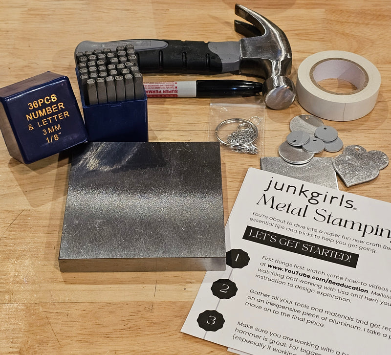 Beginner Metal Stamping Kit w/ Hammer