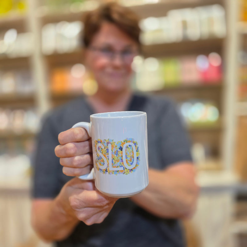 Melissa's Watercolors SLO Flowers Mug