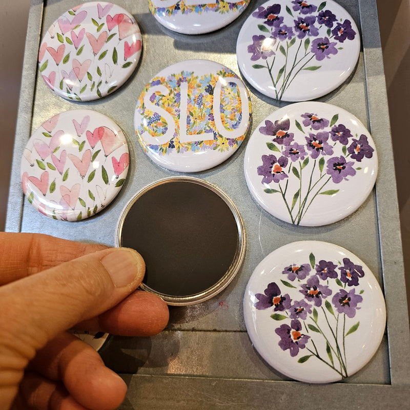 Lg. Floral SLO Magnet
