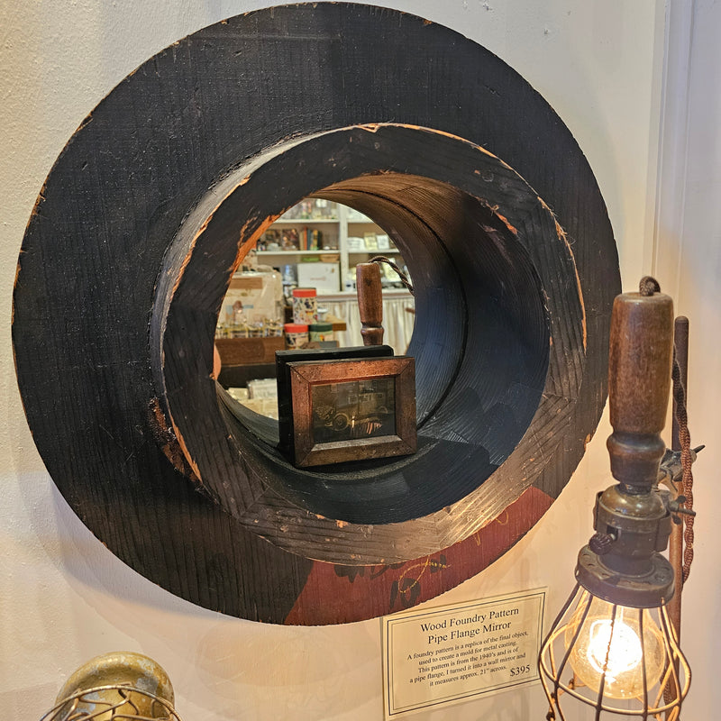 Round Foundry Pattern Mirror-Small
