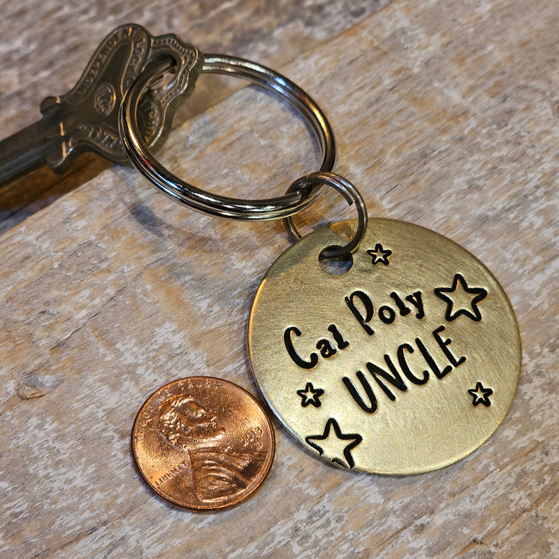 Cal Poly Uncle - Hand Stamped Brass