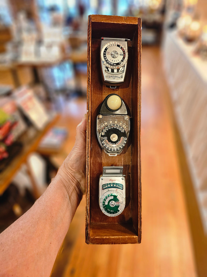 Light Meters In Long Box: Samoca, Sekonic and Alpex