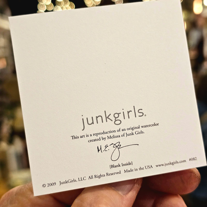 Trees 3x3 Watercolor Gift Card by M. E. James