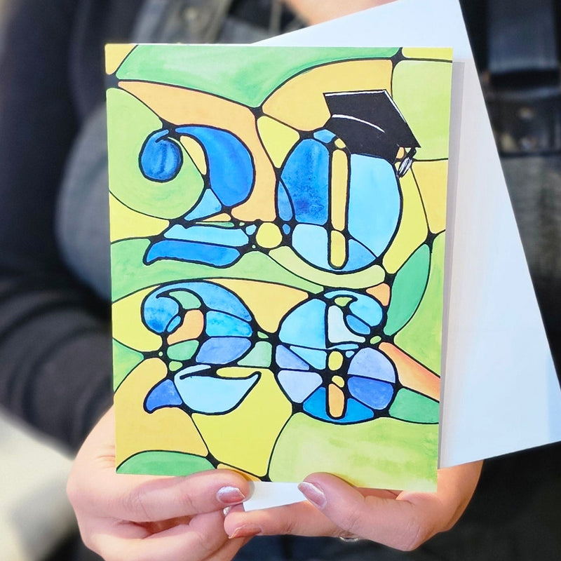 Watercolor 2026 Graduation Card