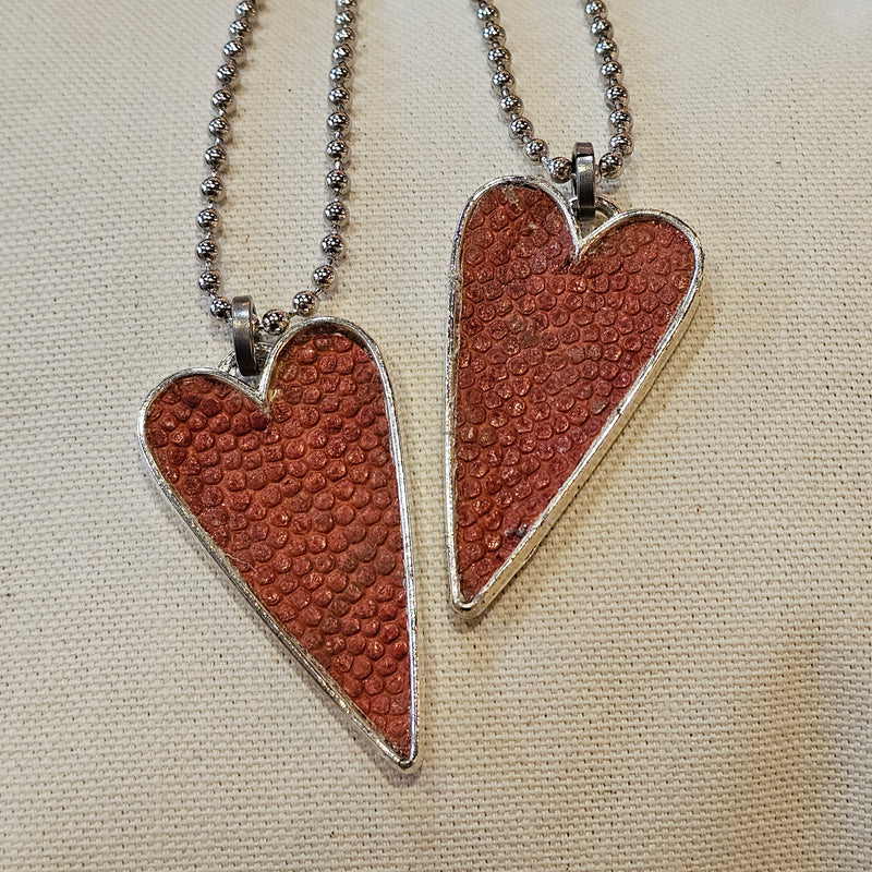 Vintage Basketball Pendant Necklace Heart*