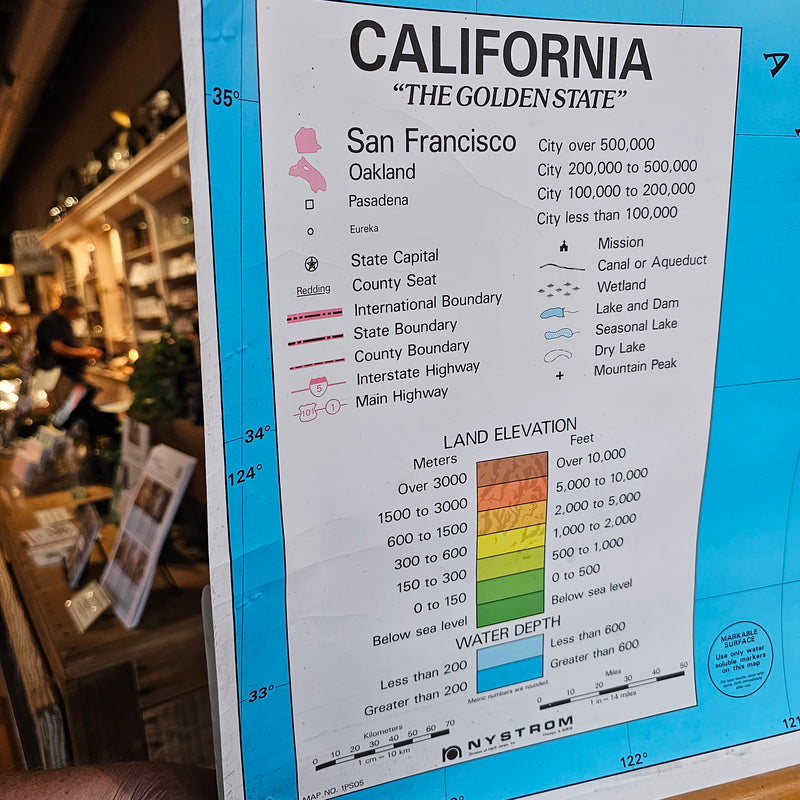 California Wall Map