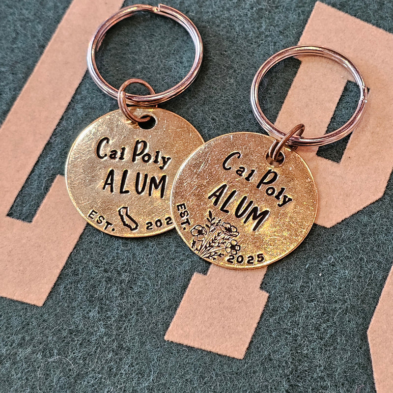 Cal Poly ALUM - Hand Stamped Brass